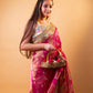 Rani Pure Tissue Silk Saree With Embroidery Border
