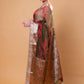 Red & Green Dhup Chav Embellished Lace Pure Tissue Silk Saree