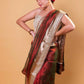 Red & Green Dhup Chav Embellished Lace Pure Tissue Silk Saree