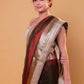 Red & Green Dhup Chav Embellished Lace Pure Tissue Silk Saree