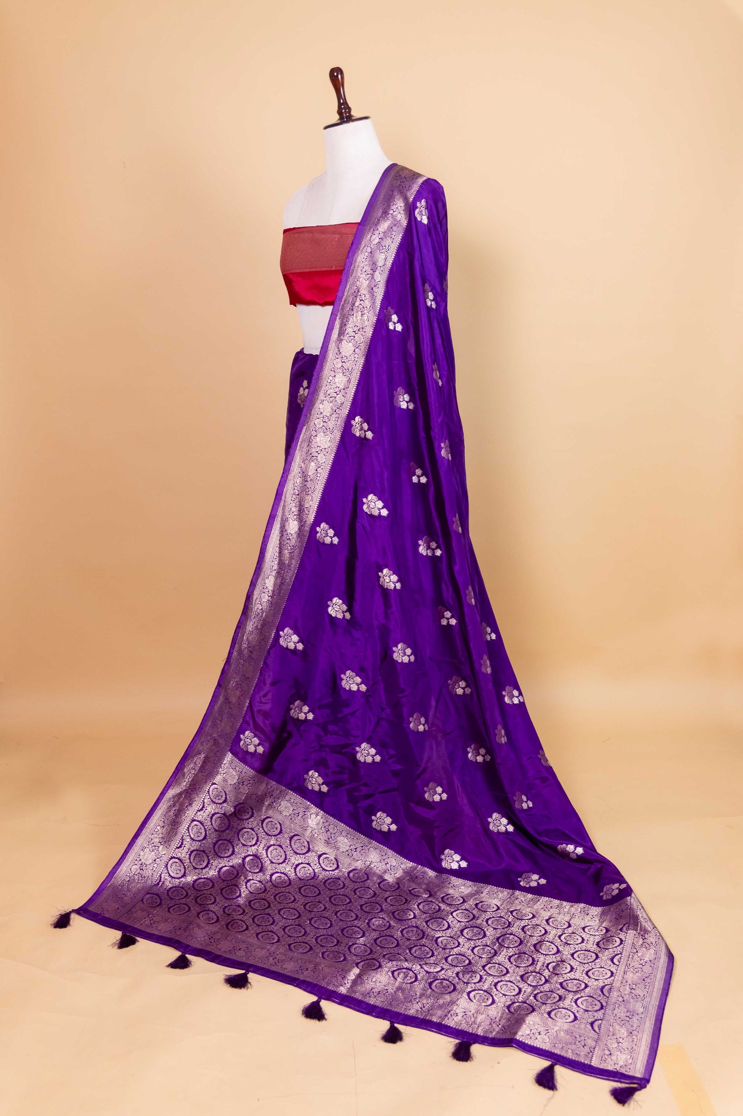 Purple Sona Rupa Fancy Silk Saree