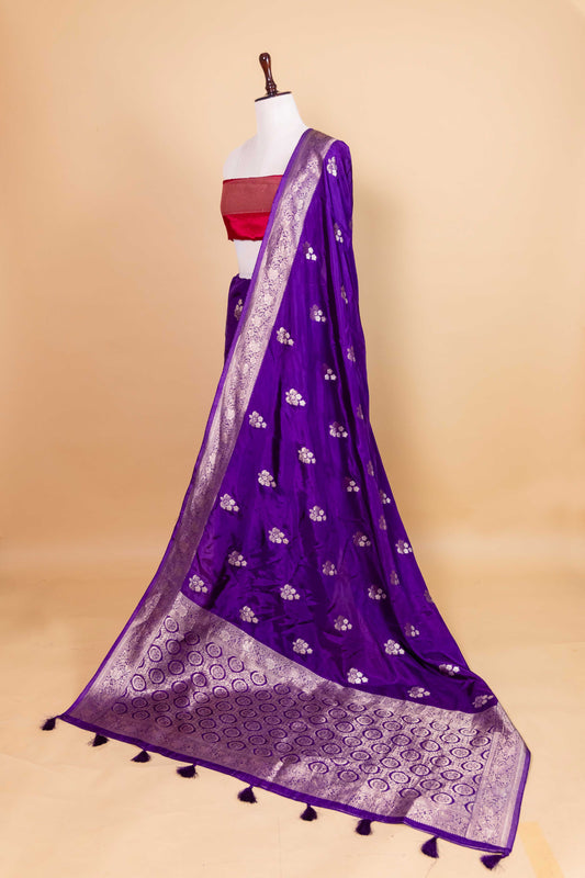 Purple Sona Rupa Fancy Silk Saree