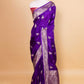 Purple Sona Rupa Fancy Silk Saree