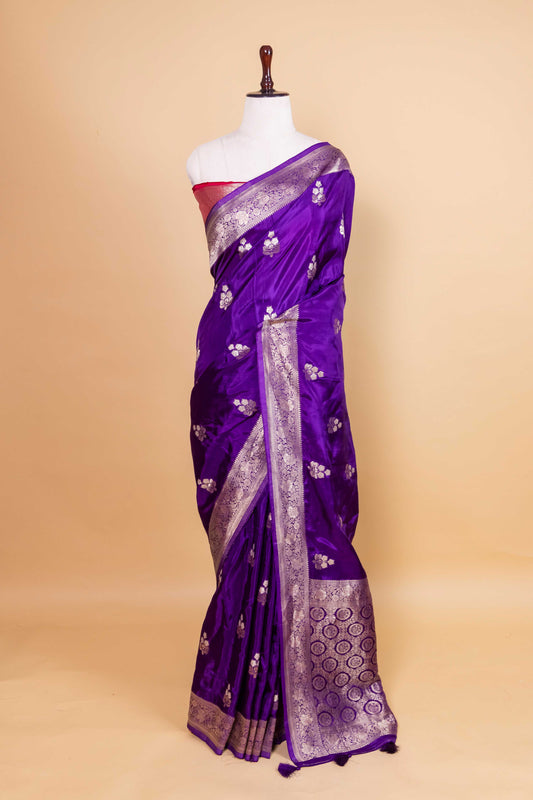 Purple Sona Rupa Fancy Silk Saree
