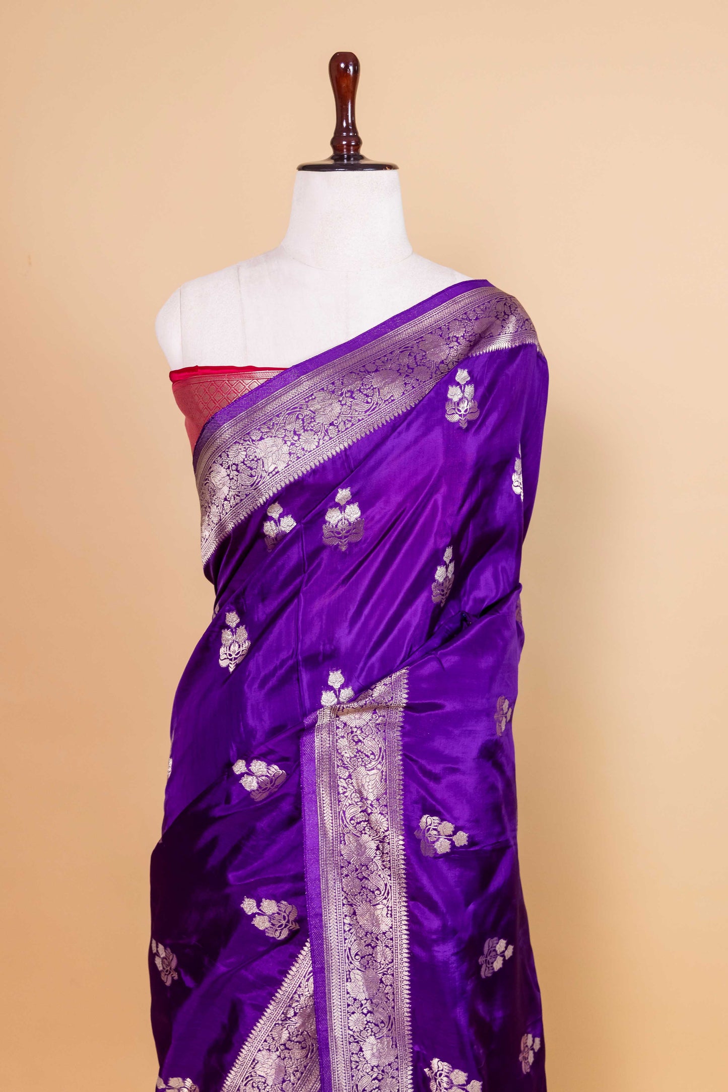 Purple Sona Rupa Fancy Silk Saree