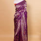 Purple Raja Rani Bandhani  Fancy Silk Saree