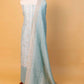Sea Green Zari Woven Linen Silk Suit