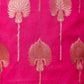 Hot Pink  Floral Weaving Chanderi Suit