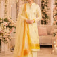 Lemon Yellow Handwoven Raw Silk suit