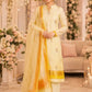 Lemon Yellow Handwoven Raw Silk suit