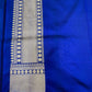Nita Ambani Royal Blue Katan Silk Saree