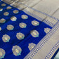 Nita Ambani Royal Blue Katan Silk Saree
