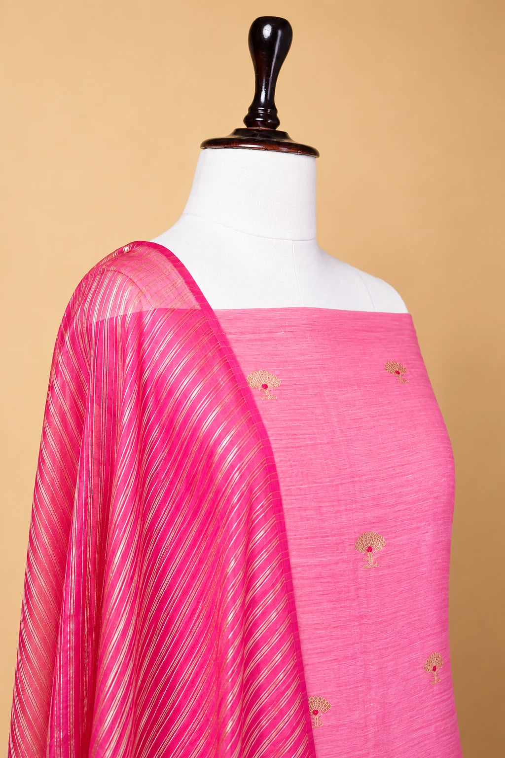 Peachy Pink Linen Suit Set