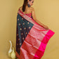 Bottle Green Rani Kadhua Katan Banarasi Silk Saree