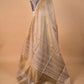 Beige Handloom Raw Silk Saree