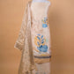 Cream Digital Print Puna Silk Suit