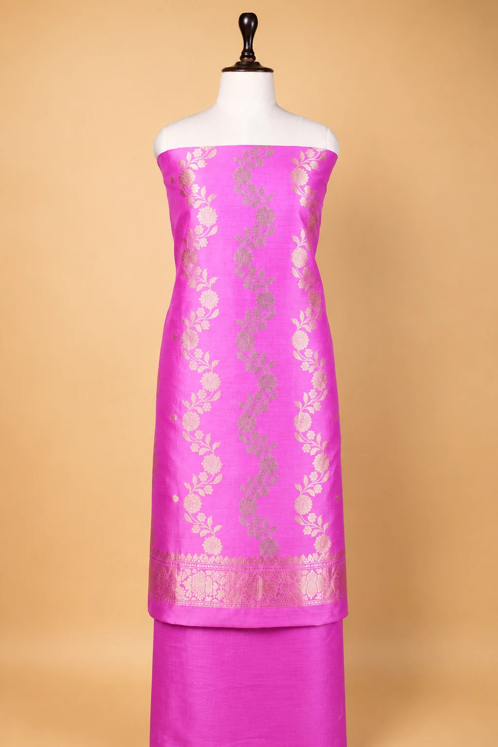 Lavender Handwoven Chiniya Silk Suit Set