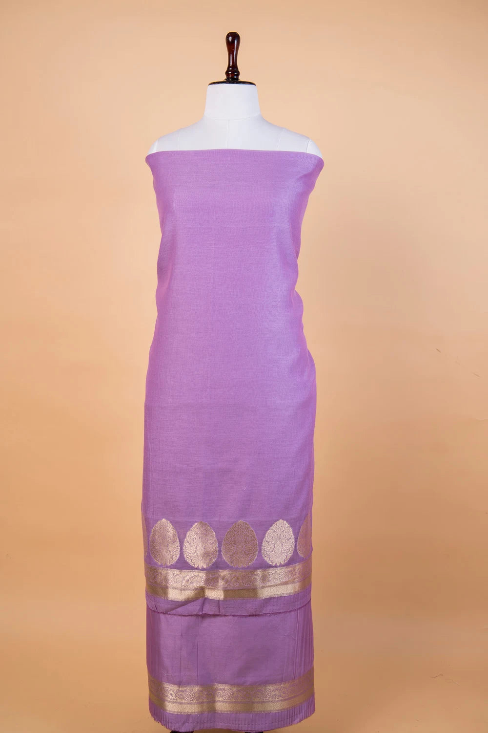 Lavender Chanderi Weaving Co-ords