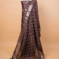 Coffee Brown Embroidered Puna Silk Suit