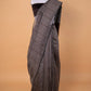 Grey Sequence Pallu Pure Linen Saree
