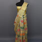 Metallic Silver Floral Tissue Fancy Banarasi Saree