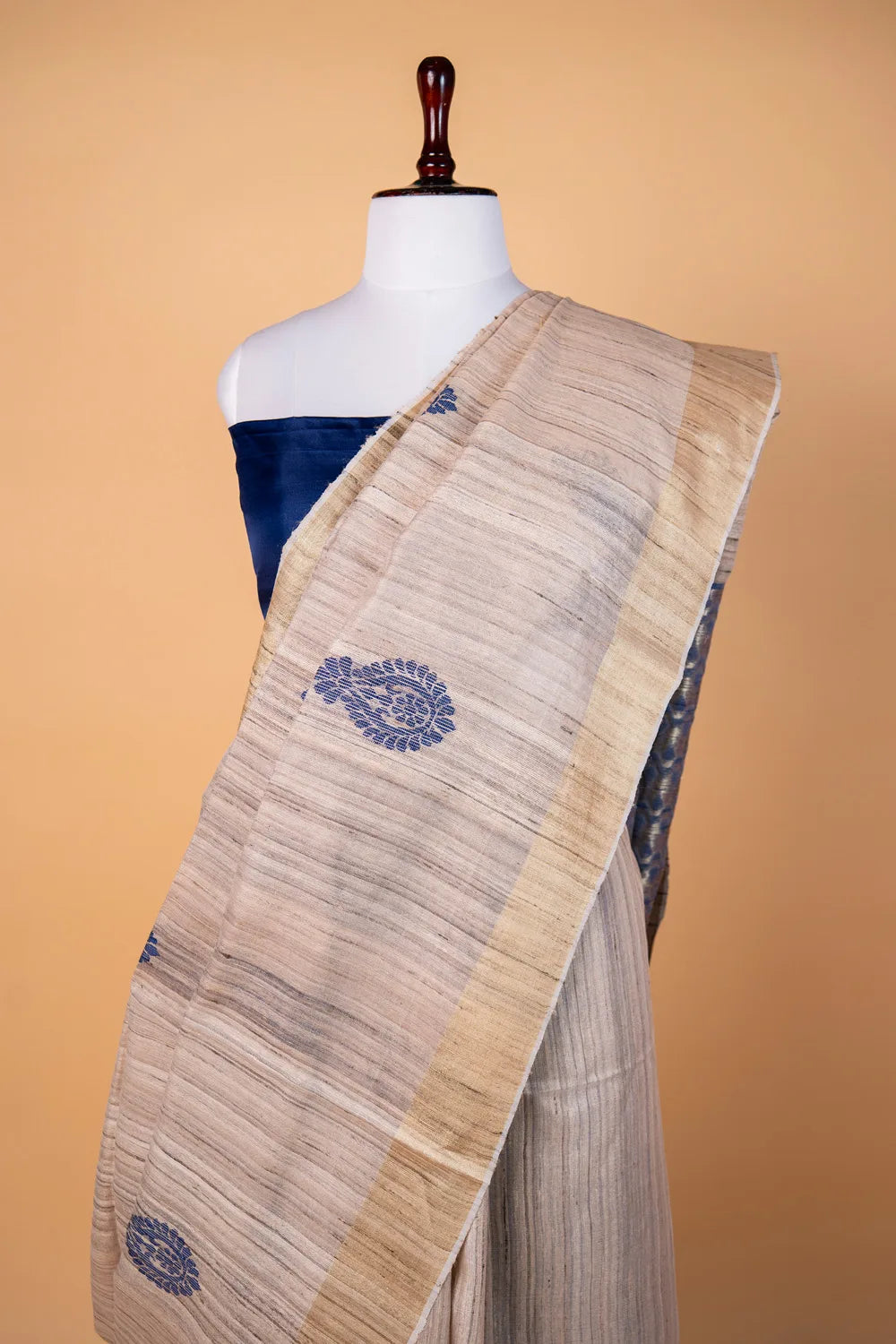 Tussar Resham Buta Raw Silk Saree