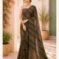 Mehndi Green Pure Linen Saree