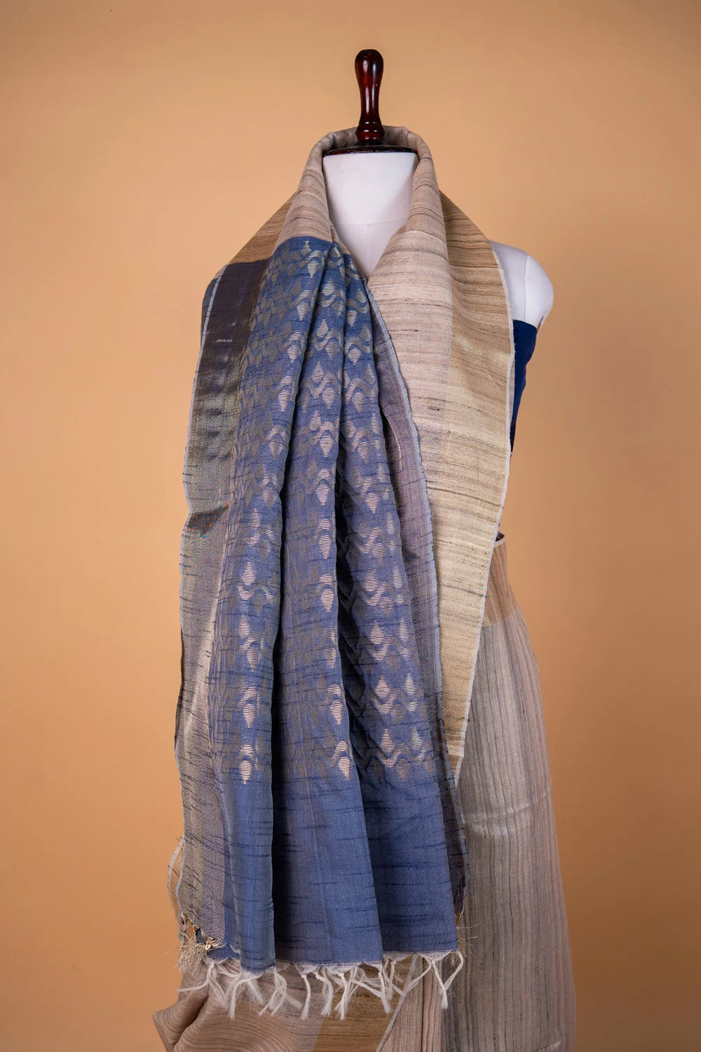 Tussar Resham Buta Raw Silk Saree