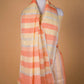 Yellow & Orange  Pure Linen Saree
