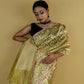 Metallic Green Tissue Banarasi Silk Saree