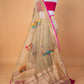 Mehndi Green Handwoven Tissue Net Saree