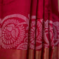 Rani Pink Resham Buti  Raw Silk Saree
