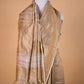 Beige Handloom Raw Silk Saree