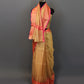 Water Gold  Rani Border Tissue Banarasi Silk Saree