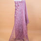 Lavender Applique Organza Suit