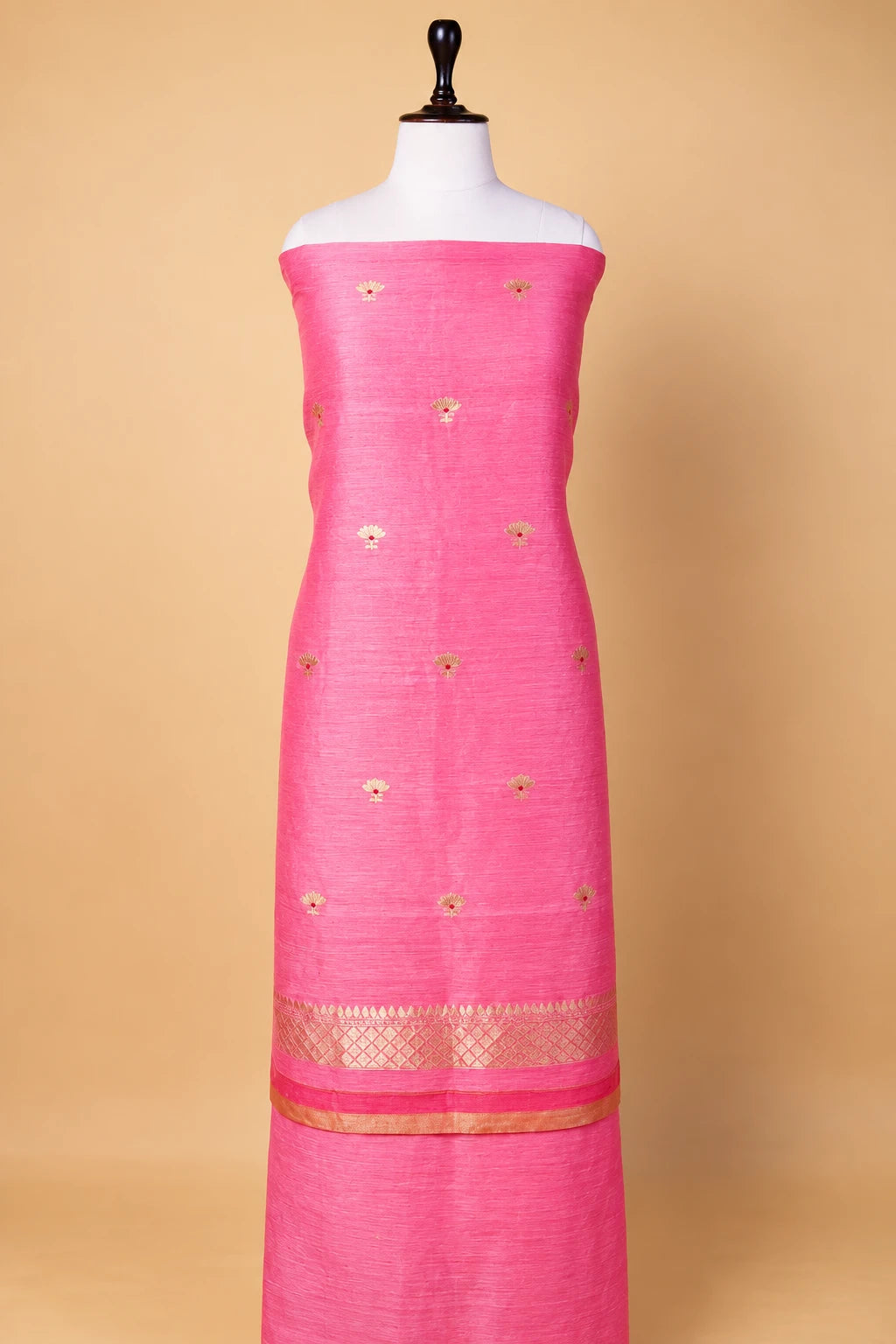 Peachy Pink Linen Suit Set