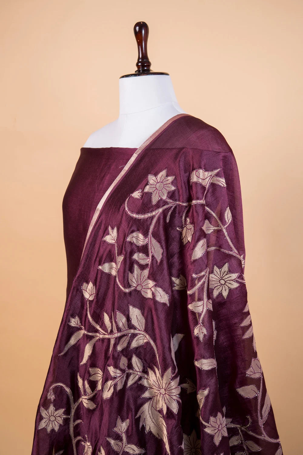 Wine Puna Silk Suit