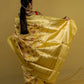 Beige Multi Resham Weaving Tissue katan Banarasi Silk Saree