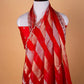 Red Sona Rupa Cocktail Saree
