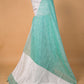 Sea Green Pure Linen Saree
