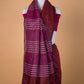 Brick Red Pure Linen Saree