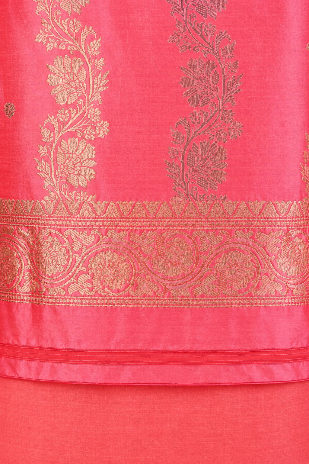 Peach Kadhua Chiniya Silk Suit Set