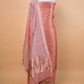 Peach Sona Rupa Weaving Puna Silk Suit