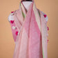 Peach  Pure Linen Saree