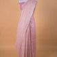Peach  Pure Linen Saree