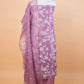 Lavender Applique Organza Suit