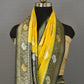 Chrome Yellow Silver Gold Zari Floral Weaving Fancy Banarasi Saree