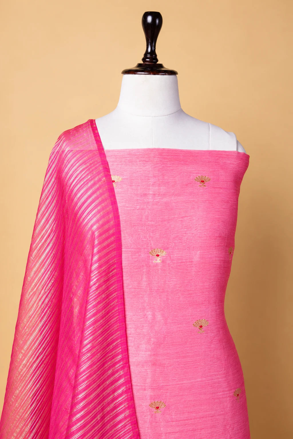 Peachy Pink Linen Suit Set