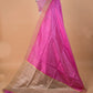 Baby Pink Handloom Raw Silk Saree