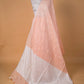 Peach Pure Linen Saree